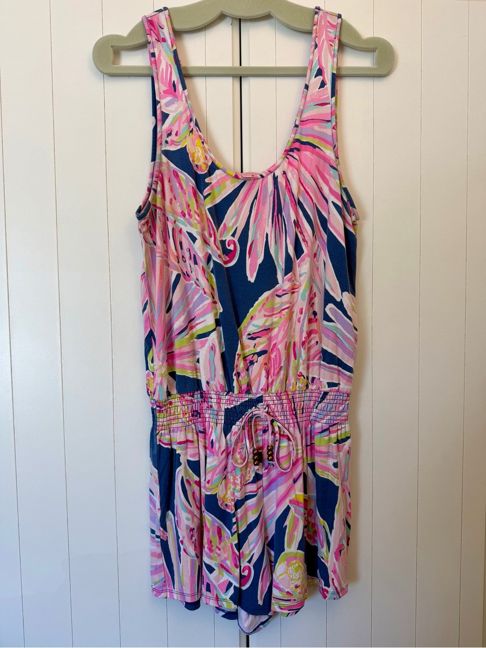 Lilly Pulitzer Tala Romper “Indigo Sunseekers” L GOOD